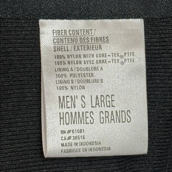 VTG 90s The North Face Gore-Tex Men’s Mountain Jacket Large Blue Black - Picture 10 of 12